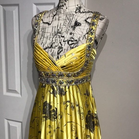 Heart Print Metallic Satin Pleated Floral Bead Formal Evening Accordion Wedding - Picture 2 of 8